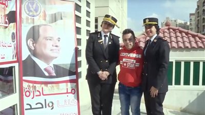 وفد من ضباط قطاع حقوق الإنسان في زيارة دور رعاية الأيتام