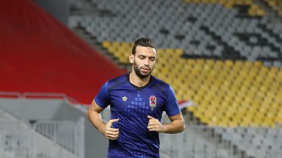 ميدو جابر يواصل تدريباته التأهيلية في الأهلي