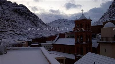 الأرصاد عن ثلوج سانت كاترين: لسه مش هتسيح دلوقتي |فيديو