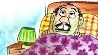 حال المصريين مع الجو الساقع في كاريكاتير 