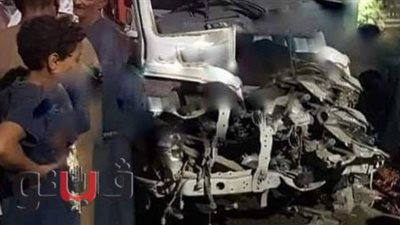 أول صور من حادث تصادم ميكروباص بجرار زراعي في الأقصر