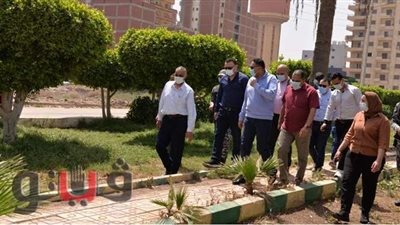 محافظ الدقهلية يتفقد غلق الحدائق في المنصورة خلال شم النسيم