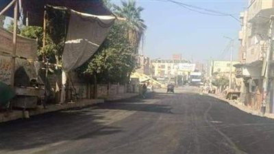 بدء أعمال رصف طريق البحر ببني مزار المنيا