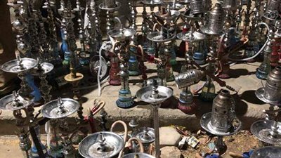 ضبط ١٢٠٠ شيشة بكافيهات عباس العقاد وأنور المفتى