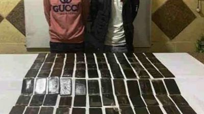 ضبط 100 طربة حشيش بحوزة عنصريين إجراميين بالبحيرة