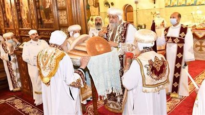 البابا تواضروس يقيم قداس شم النسيم بدير الأنبا بيشوي في وادي النطرون