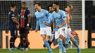 مان سيتي يتقدم على سان جيرمان بهدف 