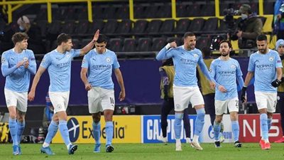 شاهد احتفالات لاعبي وجماهير مانشستر سيتي بالتأهل لنهائي أبطال أوروبا | فيديو