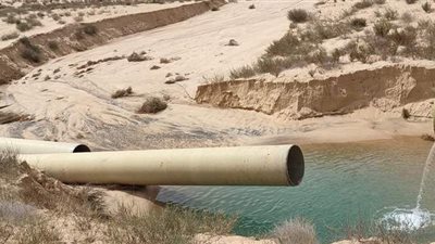 عودة ضخ مياه الشرب للعريش بعد إصلاح عطل فى خط 1000 مم