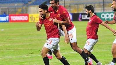 سيراميكا يتقدم بهدف على المقاولون العرب في الشوط الأول