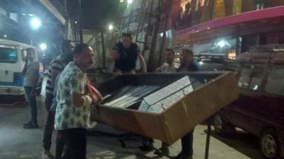 ضبط 37 تندة مخالفة في حملة إشغالات بالجيزة | صور