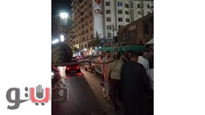 تصادم يتسبب في انقطاع التيار الكهربائي بالمنوفية | صور