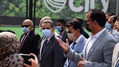 وزير الرياضة ومحافظ الغربية يشهدان الافتتاح الجزئي لنادي سيتي كلوب بطنطا