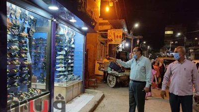 إغلاق المحال التجارية والمطاعم والكافيهات ببني سويف | صور