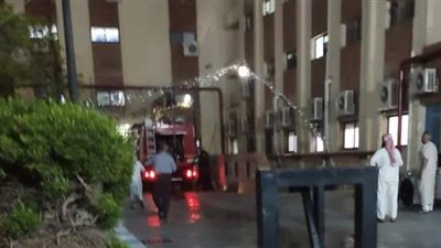 حريق داخل مستشفى مطروح العام