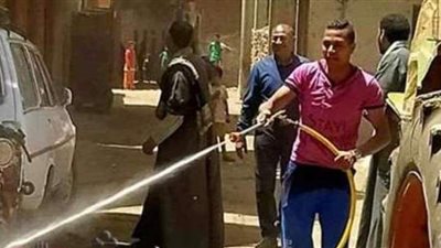 رش وتعقيم مساجد الزينية بالأقصر | صور