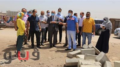 سكرتير عام المنوفية يتابع مشروعات حياة كريمة بأشمون