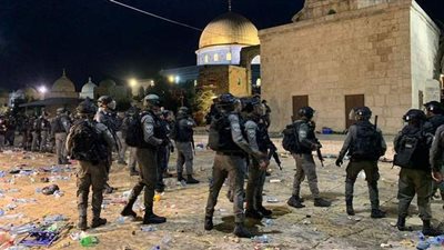 إصابات بالاختناق عقب قمع مسيرة نصرة للأقصى جنوب نابلس