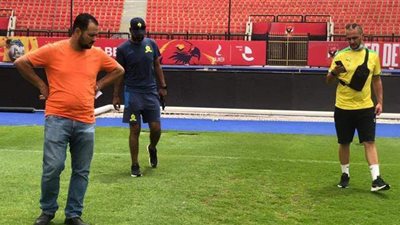 وفد صن داونز يعاين إستاد الأهلي والسلام | صور