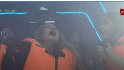 شاهد رعب وصراخ نهلة سلامة في كبسولة رامز عقله طار | فيديو