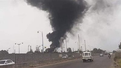 اندلاع حريق في مصفاة حمص وسط سوريا نتيجة تسريب نفطي