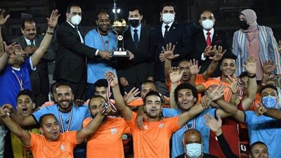 وزير الرياضة يشهد نهائي كأس مصر للميني فوتبول