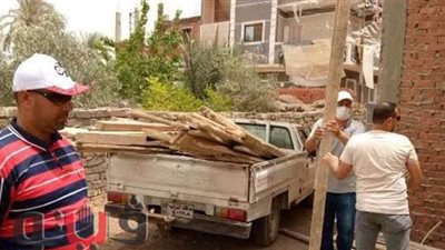 إزالة تعديات على الأراضي الزراعية في المهد بالشرقية