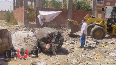 رفع ٣٠ طن قمامة من مدينة التل الكبير في الإسماعيلية