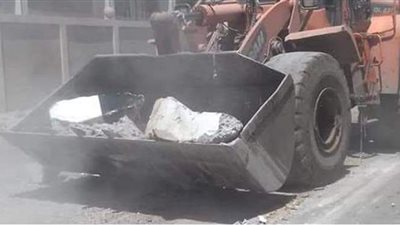 رفع الحواجز والبلدورات لتوسعة طريق الأمن المركزي بطريق شلبي في المنيا