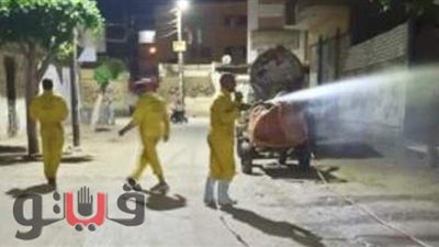 تطهير الشوارع ورفع الأتربة بمدن الشرقية