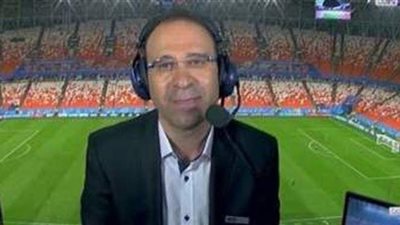 عصام الشوالي يتوقف عن التعليق لمدة دقيقة حدادا على شهداء فلسطين| فيديو