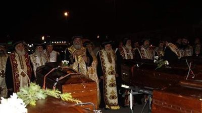 الكنيسة تحتفل بذكرى استقبال رفات شهداء ليبيا بمطار القاهرة