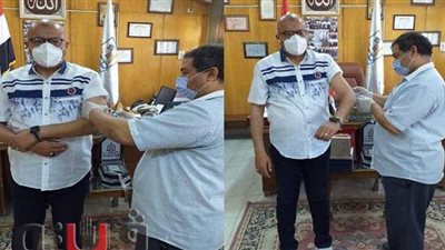 وكيل صحة بني سويف يحصل على الجرعة الأولى من لقاح كورونا