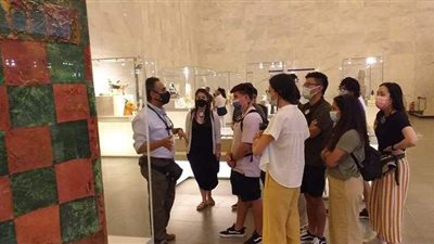 8 صور ترصد إقبال السياح على المتحف القومي للحضارة أول أيام عيد الفطر