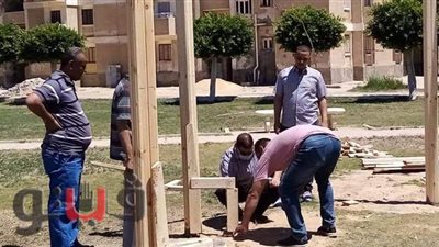 القنطرة شرق تستغل غياب المواطنين في صيانة متنزهاتها | صور