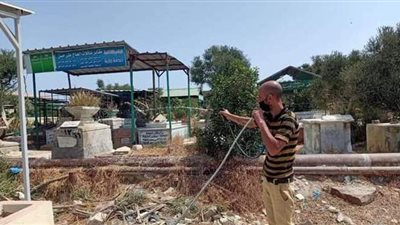 تعقيم وتطهير مقابر عامود السوارى فى الإسكندرية ضد فيروس كورونا