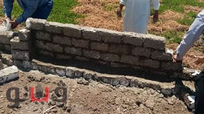 إزالة مبنى مخالف على 220 مترا في قرية الهيصمية بفاقوس