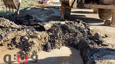 الانتهاء من صيانة خطوط المياه بالسويس | صور