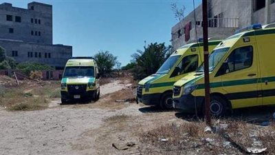 45 سيارة إسعاف لنقل الجرحى الفلسطينيين للعلاج في مستشفيات سيناء