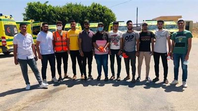 أهالي شمال سيناء يتبرعون بالدم للجرحى الفلسطينين