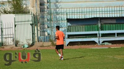 تدريب منفرد لـ يحيى حامد لاعب المحلة قبل مباراة الجونة |صور