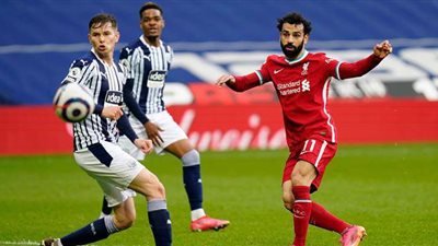محمد صلاح يسجل.. تعادل ليفربول ووست بروميتش 1/1 في الشوط الأول
