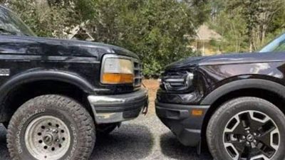 مقارنة بين فورد برونكو سبورت الجديدة وبرونكو الكلاسيكية | فيديو