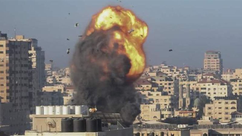 قصف غزة