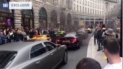 أسطول سيارات فارهة لأثرياء الخليج في شوارع بريطانيا (فيديو وصور)