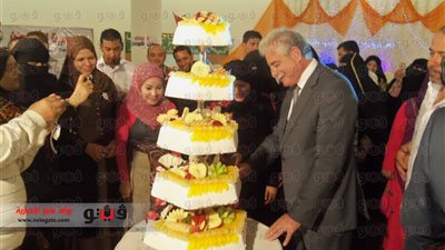 بالفيديو والصور.. محافظ جنوب سيناء يشهد حفل زفاف جماعى لــ 25 عروسًا