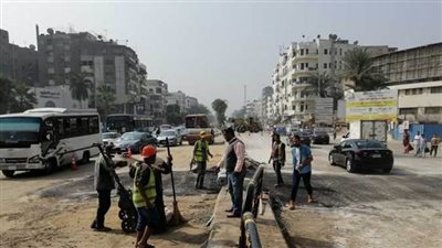 فتح شارع الهرم بالاتجاهين بعد انتهاء أعمال مترو الأنفاق