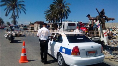 بالصور.. حملة مرورية لضبط الدراجات البخارية المخالفة في بورسعيد