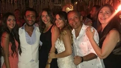 غادة عادل ودرة وأحمد فهمي وهنا الزاهد في حفل زفاف محمد إمام (صور)