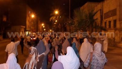 مسيرة ليلية للإرهابية بمنطقة العصافرة بالإسكندرية
